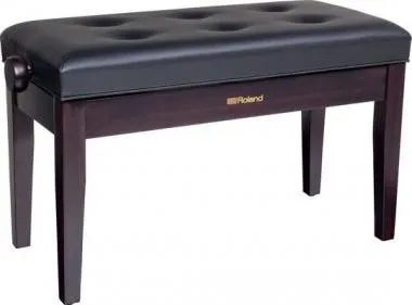 Roland RPB-D100RW dupla kétszemélyes zongora pad vinyl tetővel tároló rekesszel - szatén rózsafa