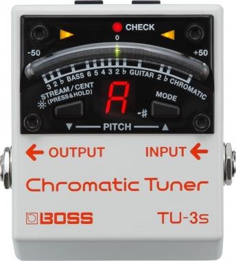 BOSS kytarový pedál, tuner pro pedalboard