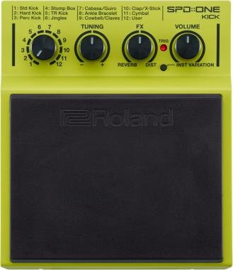 Roland elektrické bicí, zvuky kopáku