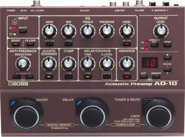 BOSS AD-10 Acoustic Preamp gitár multieffekt pedál