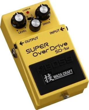 BOSS SD-1W Super Overdrive effekt pedál Waza Craft