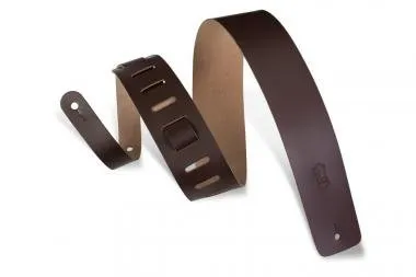 Levy's M1-DBR Gitárpánt, bőr, 6cm széles, 94-130cm széles, sötét barna