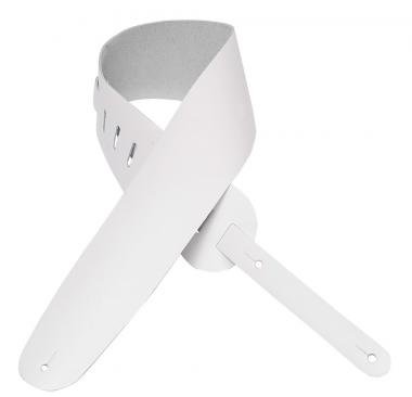 Levy's Pás pro basovou kytaru, kůže, 9cm široký, 91-132cm dlouhý, bílý