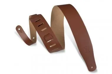 Levy's M26-WAL Gitárpánt, bőr, 6cm széles, 96-130cm hosszú, diószín