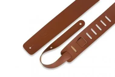 Levy's M1-WAL Gitárpánt, bőr, 6cm széles, 94-130cm széles, diószín