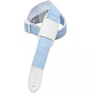 Levy's M8PJG-LTB Gitárpánt gyerekeknek, szalag stílus, bőr vállrésszel, 4cm széles, 96cm hosszú, vil