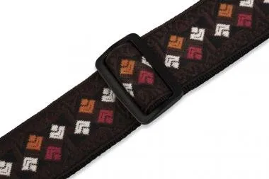 Levy's M8HT-15 Gitárpánt, szőtt, polipropilén hátoldal, 5cm széles, 160cm hosszú, mintás