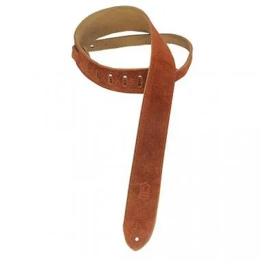 Levy's MS12-CPR Gitárpánt, hasított bőr, bőr hátlappal, állítható 91-132cm, réz