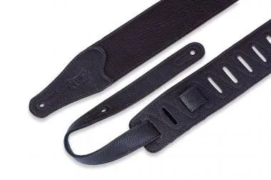 Levy's M26BL-DBR Gitárpánt, puhított bőr, 6cm széles, 104-140cm hoszzú, sötét barna