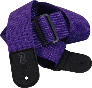 Levy's M8POLY-PRP Gitárpánt, polopropilén, poliészter végekkel, 5cm széles, 157cm hosszú, lila