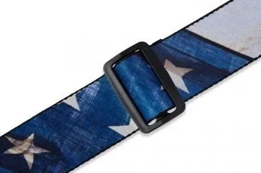 Levy's MDP-US Gitárpánt, szublimálva nyomtatott, poliészter, 5cm széles, 165cm hosszú, koptatott zás