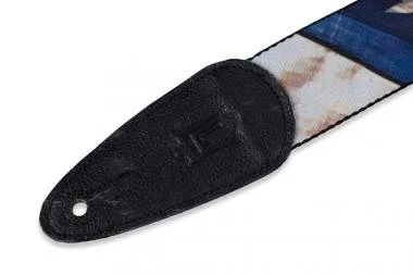 Levy's MDP-US Gitárpánt, szublimálva nyomtatott, poliészter, 5cm széles, 165cm hosszú, koptatott zás