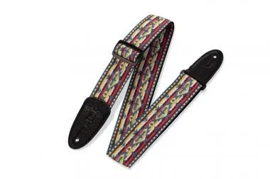 Levy's M8HT-22 Gitárpánt, szőtt, polipropilén hátoldal, 5cm széles, 160cm hosszú, mintás
