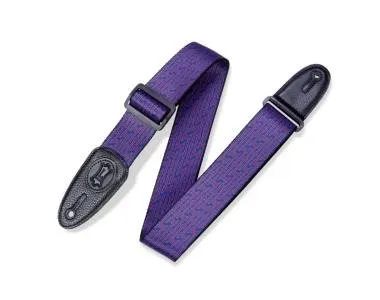 Levy's MPLL-005 Gitárpánt, Levys mintás, poliészter bőr végekkel, és fekete műbőr oldalakkal, 5cm