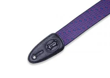 Levy's MPLL-005 Gitárpánt, Levys mintás, poliészter bőr végekkel, és fekete műbőr oldalakkal, 5cm