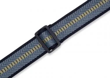 Levy's MC8VIN-001 Gitárpánt, nyomtatott mintával, bőr végekkel, pamut, 5cm széles, 88-152cm hosszú,