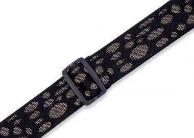 Levy's MC8VIN-002 Gitárpánt, nyomtatott mintával, bőr végekkel, pamut, 5cm széles, 88-152cm hosszú,