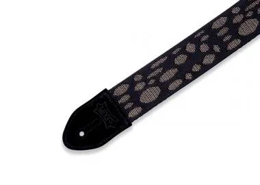 Levy's MC8VIN-002 Gitárpánt, nyomtatott mintával, bőr végekkel, pamut, 5cm széles, 88-152cm hosszú,