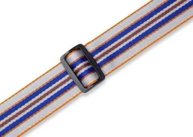 Levy's MC8VIN-005 Gitárpánt, nyomtatott mintával, bőr végekkel, pamut, 5cm széles, 88-152cm hosszú, mintás