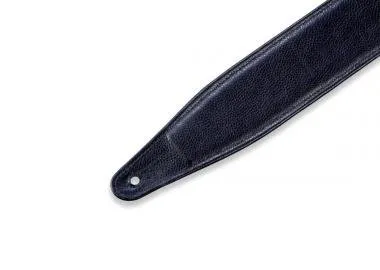 Levy's M317FG-BLK Gitárpánt, préselt virág minta, puhított bőr, párnázott, 6cm széles, 117-152, feke