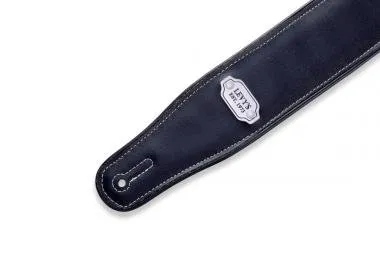 Levy's M26VP-RED_BLK Gitárpánt, kétoldalú, fekete szélek, vinyl, 7cm széles, 109-142cm hosszú, feket