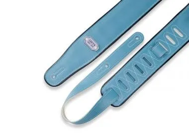 Levy's M26VP-CRM_TEL Gitárpánt, kétoldalú, fekete szélek, vinyl, 7cm széles, 109-142cm hosszú, krém/