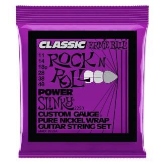 Ernie Ball Sada elektrických kytarových strun Power Slinky Classic Rock N Roll, čistý nikl, 11-48