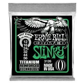 Ernie Ball 3126 Elektromos gitár húrkészlet, Not Even Slinky Coated RPS, Titániummal megerősített, 12-56